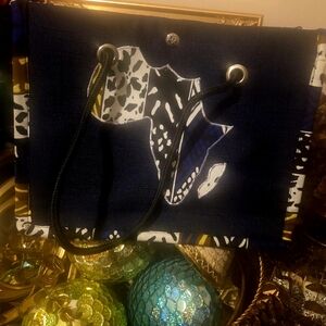 African Print Tote Bag